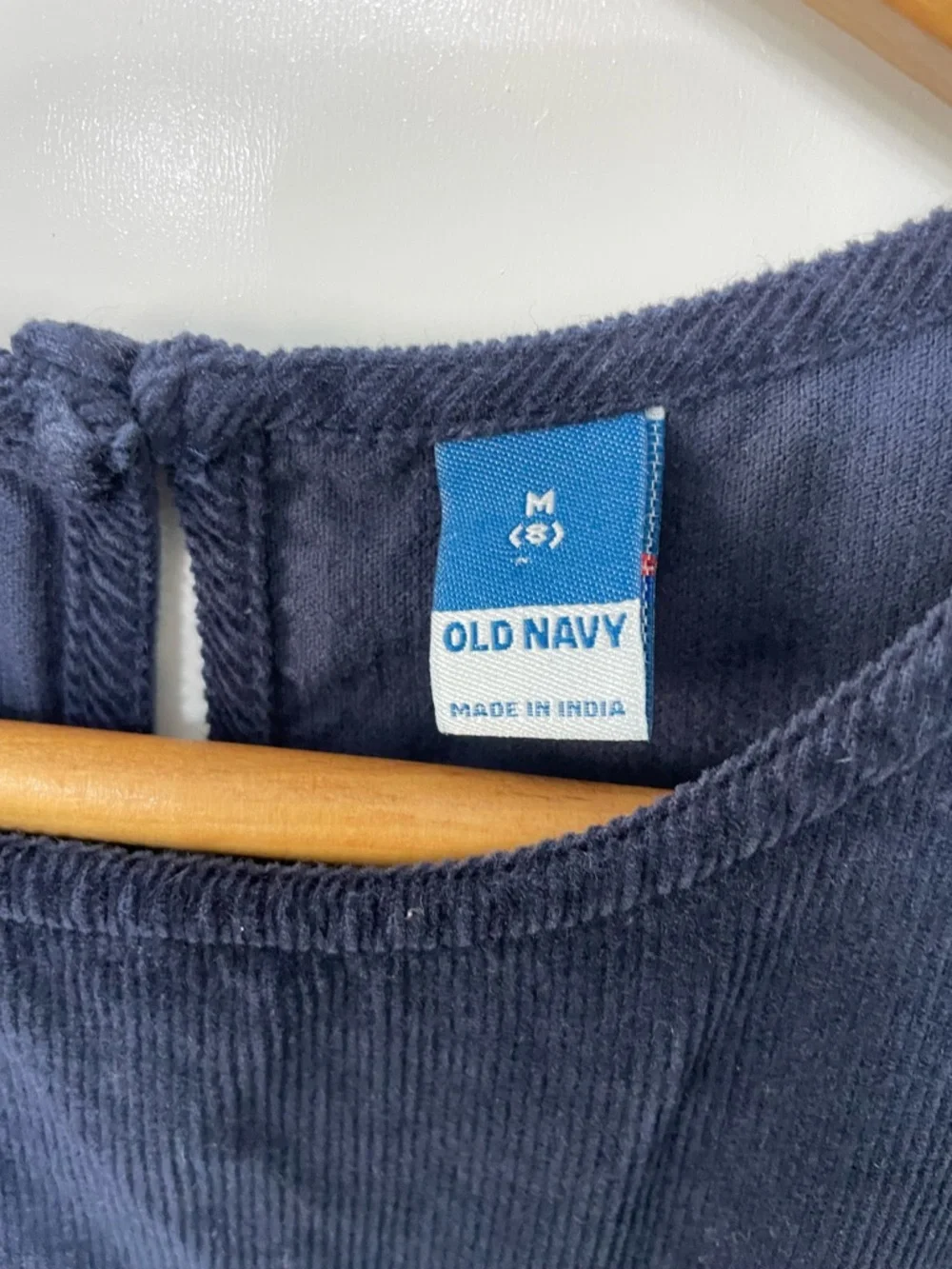 Old Navy Long Sleeve Navy Blue Corduroy Dress Girls M 8 Cottage Farmhouse